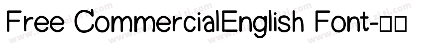 Free CommercialEnglish Font字体转换